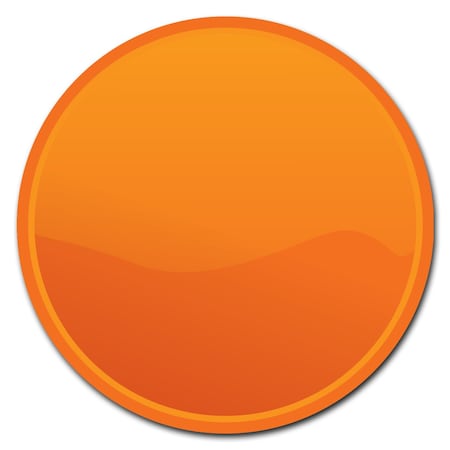 Signmission Orange Circle Corrugated Plastic Sign C-12-CIR-Orange